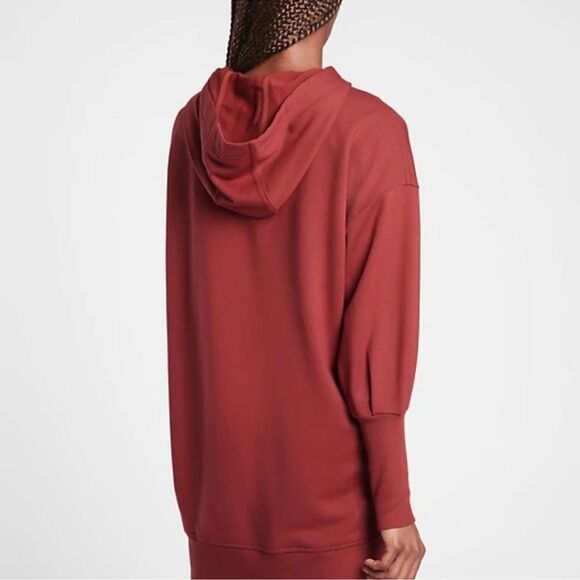 Athleta Mala Hoodie Dress Red XS - Picture 2 of 9